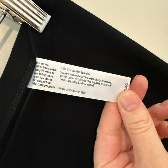 Eileen Fisher “Stretch Viscose” Leggings – Black (Size S/P) | Effortless & Flatt - Picture 4 of 8